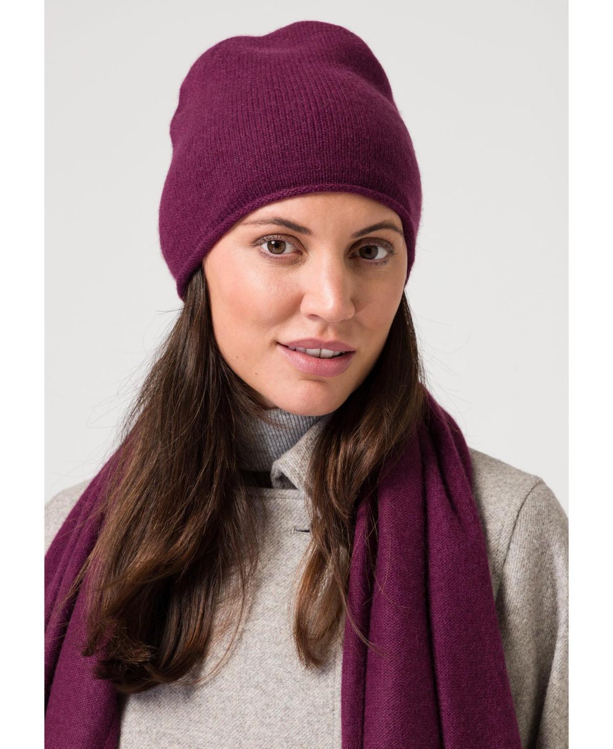 Style Republic Womens Rolled Edge Beanie - Premium Cashmere Product Image