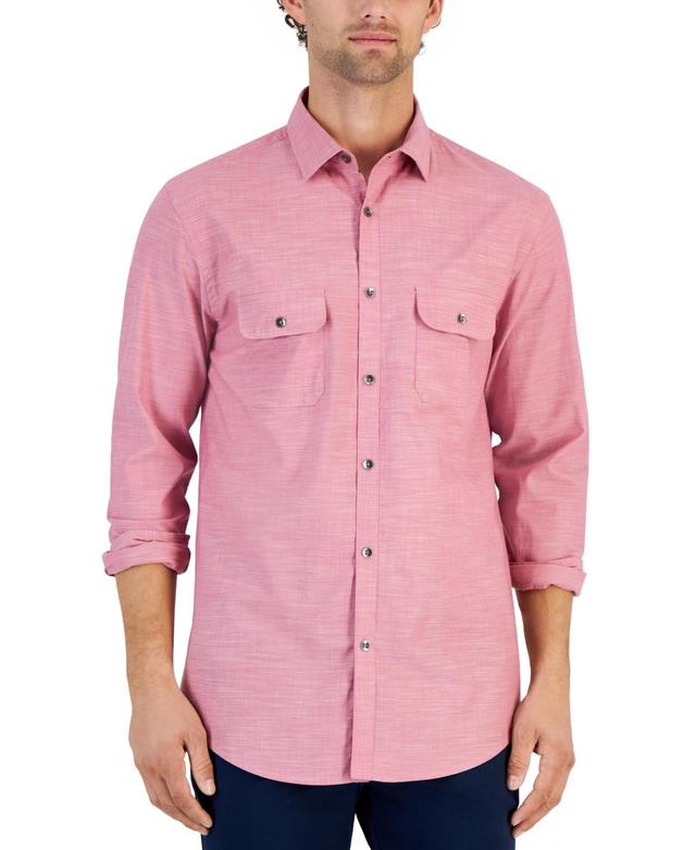 Alfani Mens Regular-Fit Solid Shirt, Created for Macys Product Image