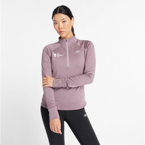 New Balance Women's NYC Marathon Athletics Heat Grid Half Zip Shirt Product Image