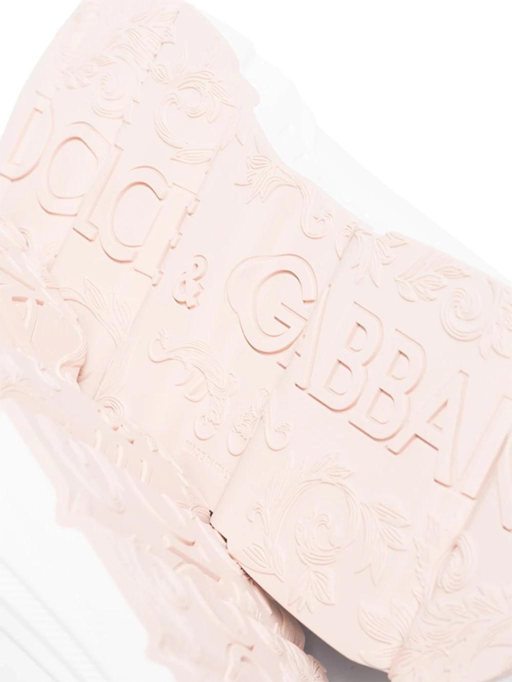 Dolce And Gabbana White Daymaster Sneakers In White Pink Product Image