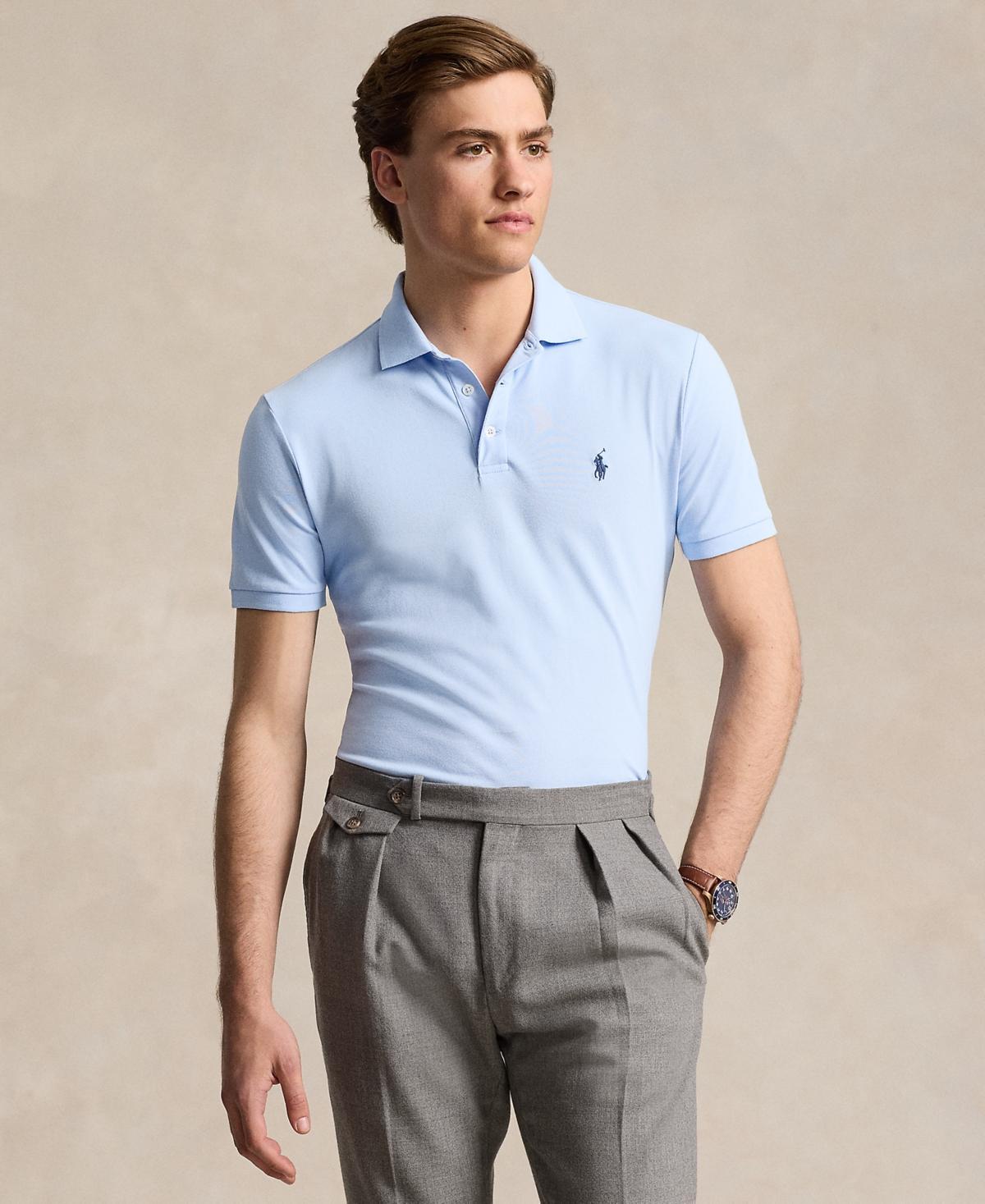 Men's Classic-Fit Stretch Mesh Polo Shirt Product Image