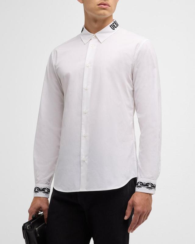 Mens Logo-Trim Sport Shirt Product Image