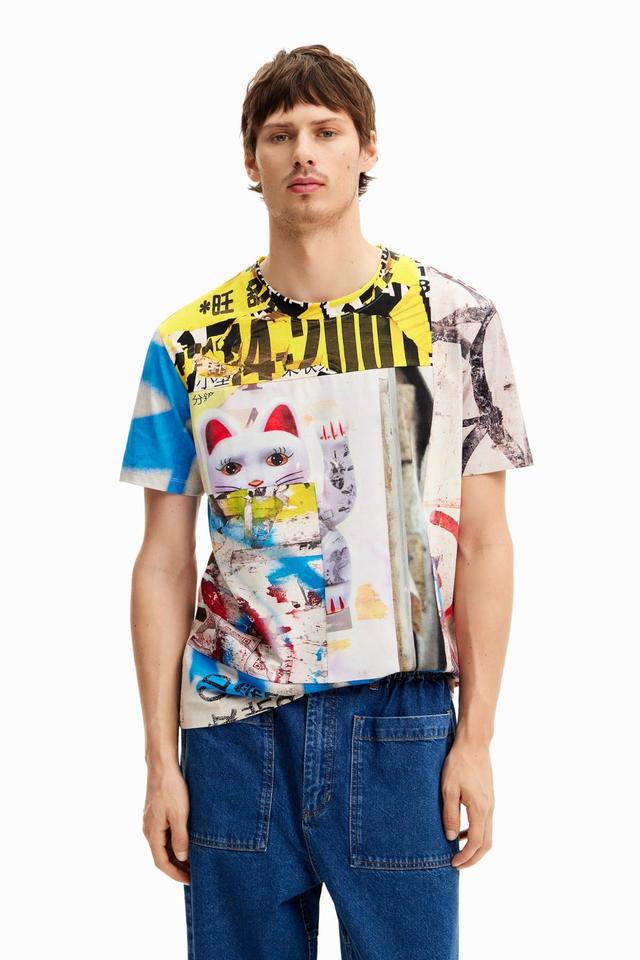 Desigual Mens Japan street T-shirt Product Image