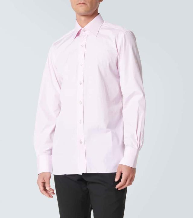 TOM FORD Poplin Slim Fit Shirt In Pink Product Image