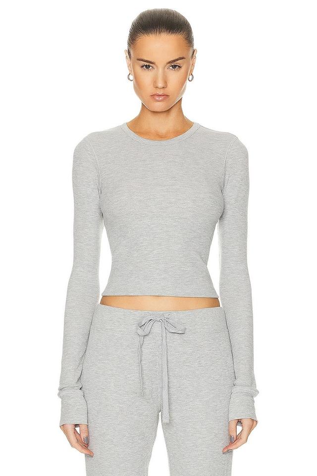 Eterne Long Sleeve Thermal Top Grey. (also in L). Product Image