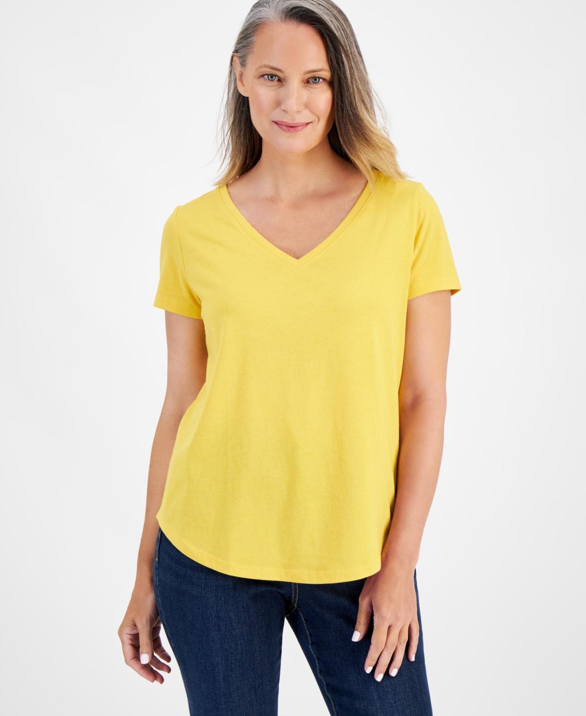 Style & Co Womens Perfect V-Neck T-Shirt, Created for Macys Product Image