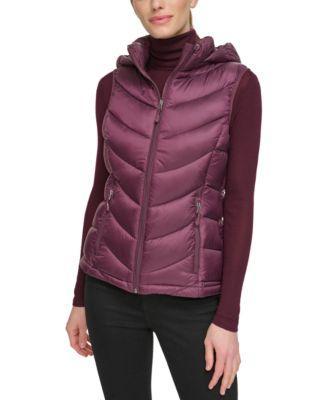 Charter Club Womens Packable Hooded Puffer Vest, Created for Macys Product Image