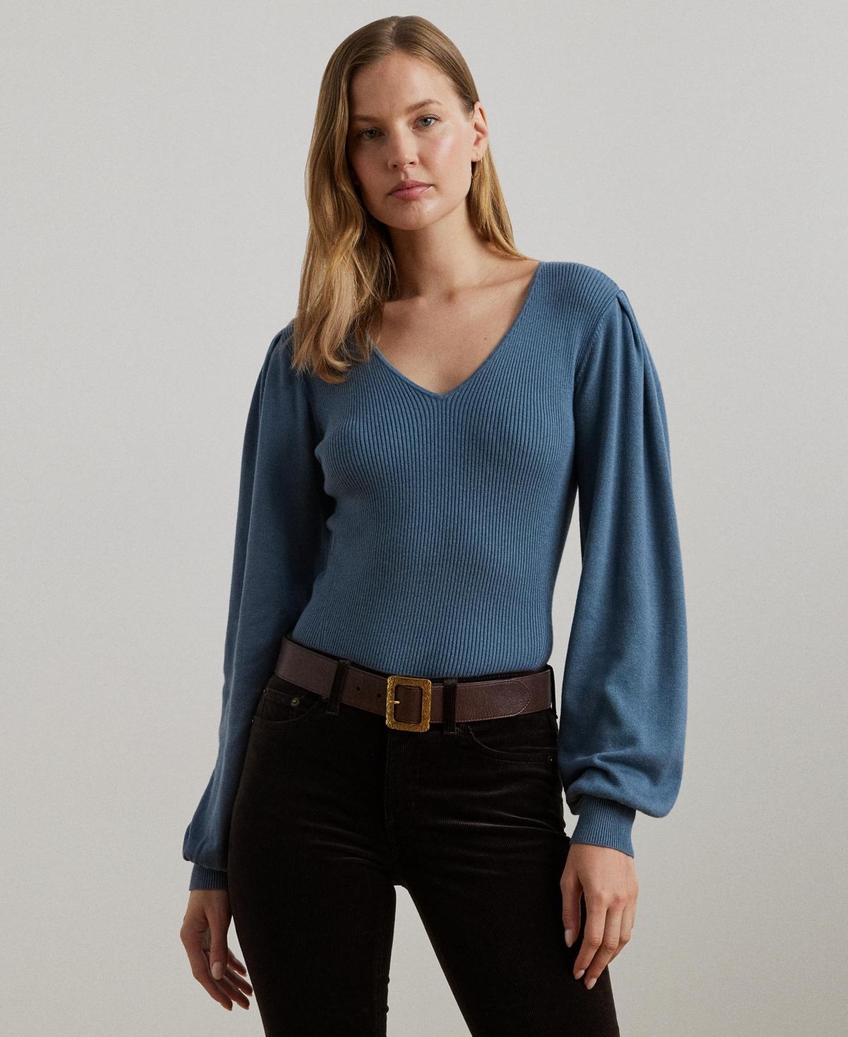 Lauren Ralph Lauren Womens Blouson-Sleeve Sweater Product Image