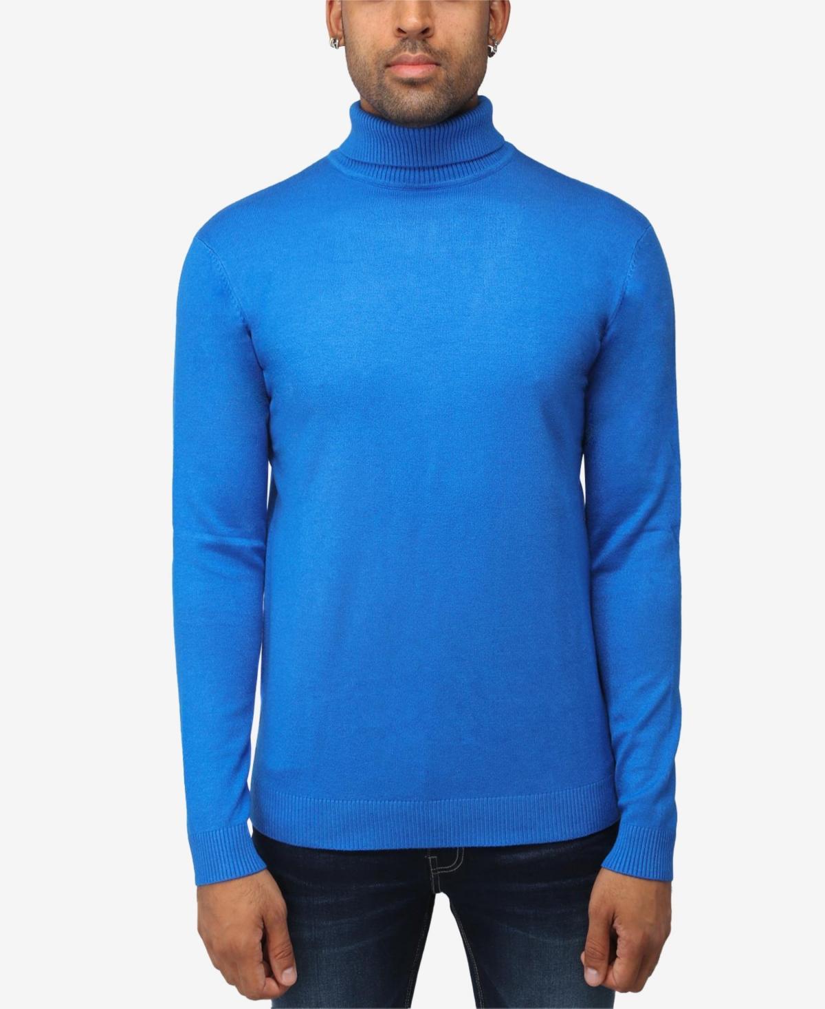 X Ray Men's Solid Turtleneck Sweater - Heather Charcoal - Size XXL  - male - Size: XXL Product Image