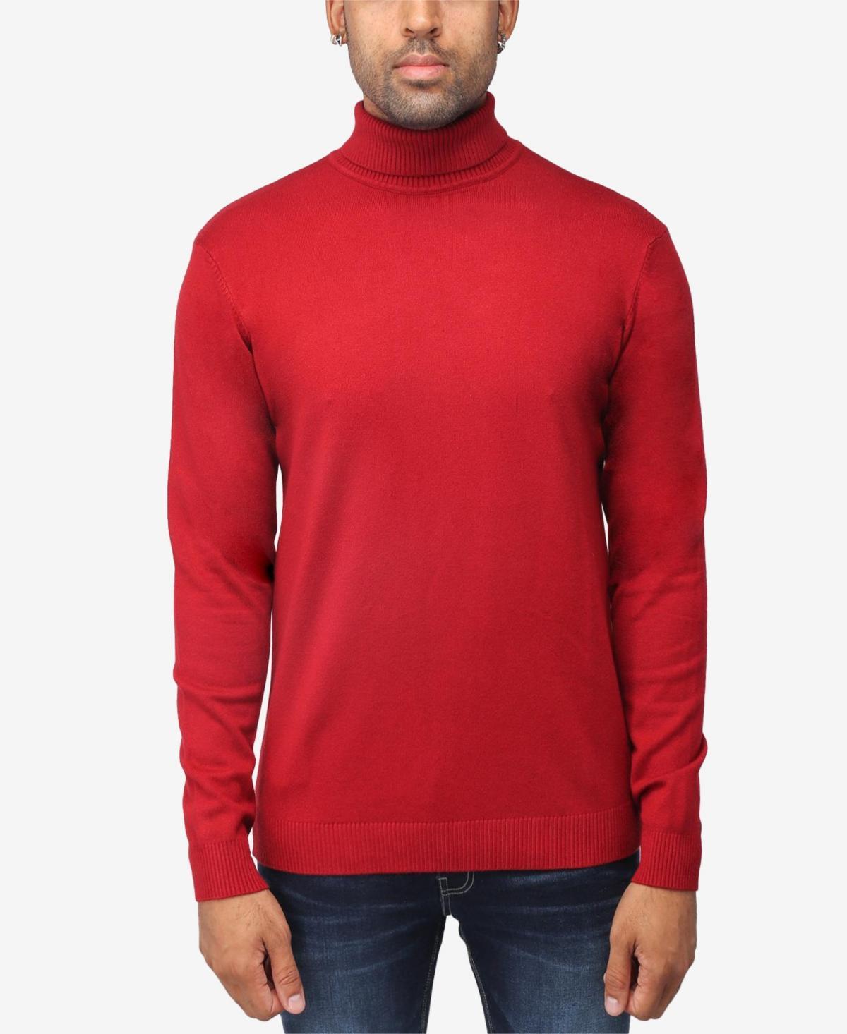 X Ray Men's Solid Turtleneck Sweater - Heather Charcoal - Size XXL  - male - Size: XXL Product Image