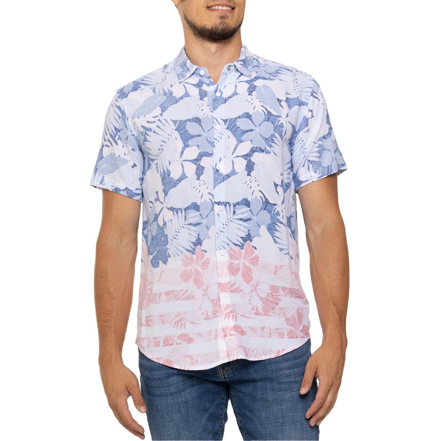 Endless Summer Printed Button-Down Shirt - Short Sleeve Product Image