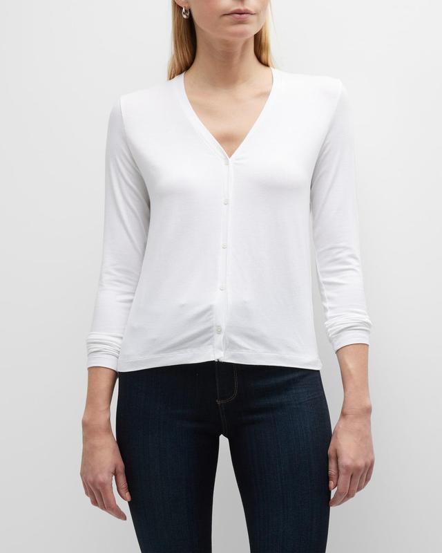 Womens Soft Touch V-Neck Cardigan Product Image