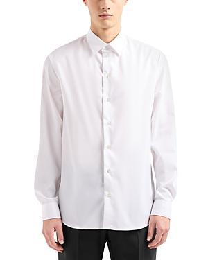 Mens Checked Cotton Button-Front Shirt Product Image