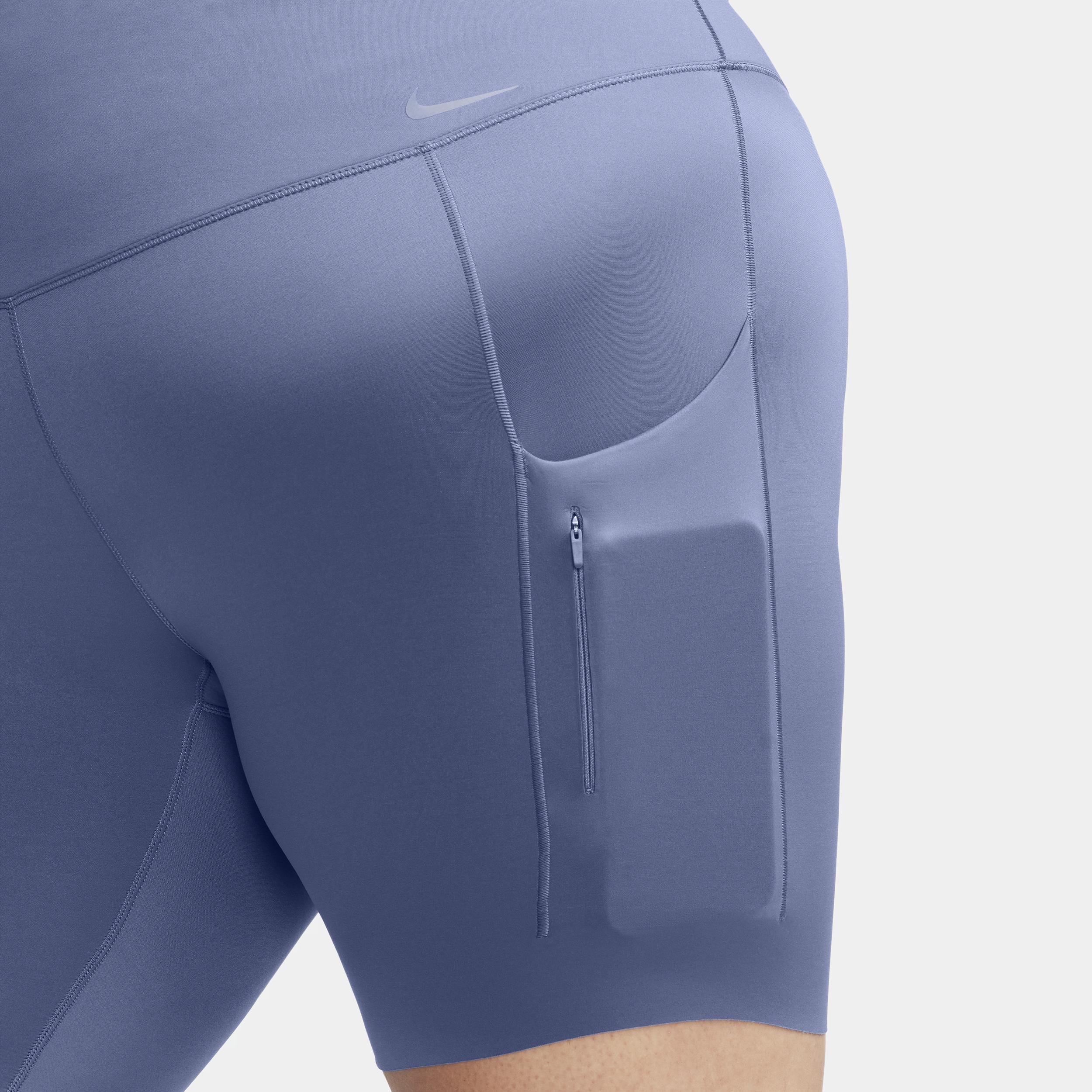 Nike Womens Go Firm-Support High-Waisted 8 Biker Shorts with Pockets (Plus Size) Product Image