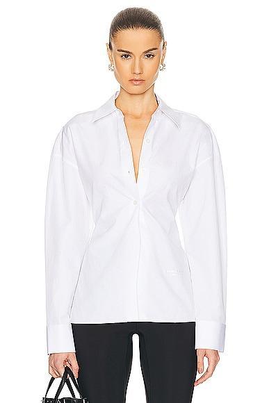 Alexander Wang Mixed Media Button-Up Shirt Product Image