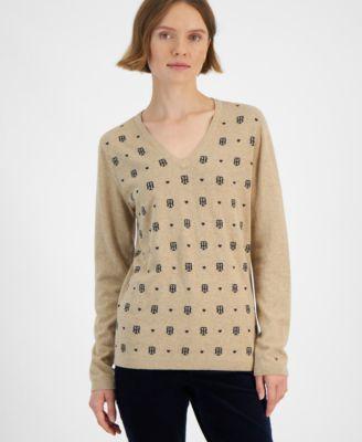 Women's Jacquard Logo Sweater Product Image