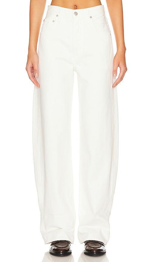 Citizens of Humanity Ayla Baggy Cuffed Crop in White. Size 23, 24, 26, 27, 29, 30, 31, 32, 33, 34. Product Image