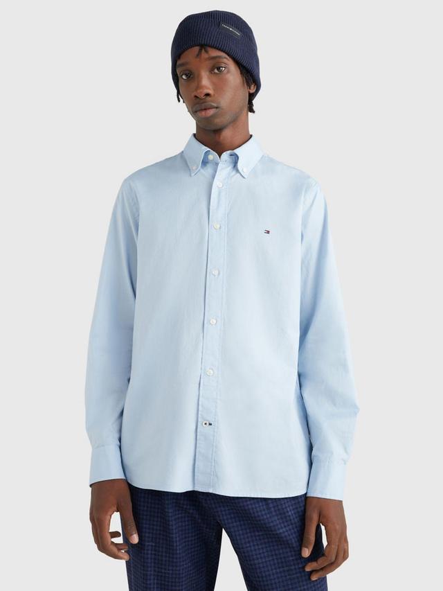 Tommy Hilfiger Mens Poplin Long Sleeve Button-Down Shirt Product Image