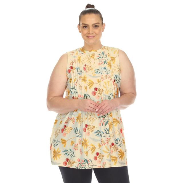 Floral Sleeveless Tunic Top - Plus Product Image