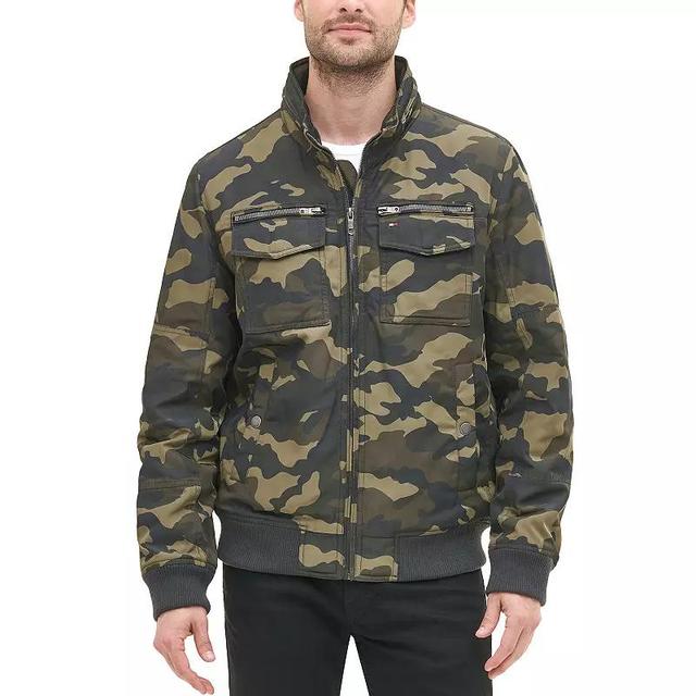 Mens Tommy Hilfiger Lightweight Performance Bomber Jacket, Mens Green Product Image