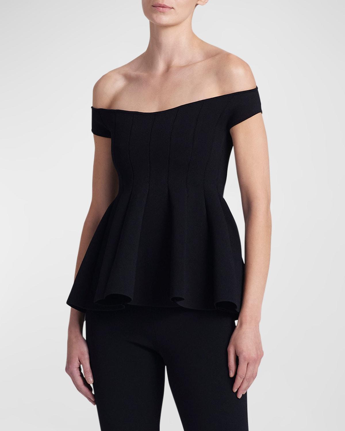 Womens Simone Off-the-Shoulder Peplum Top Product Image