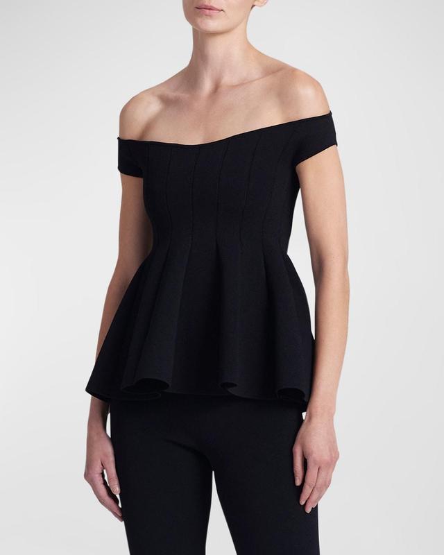 Simone Off-Shoulder Peplum Top Product Image