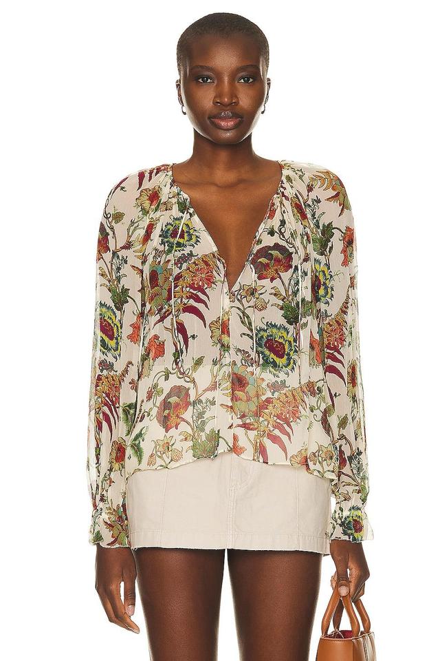 Ulla Johnson Bernadette Blouse Neutral. (also in ). Product Image