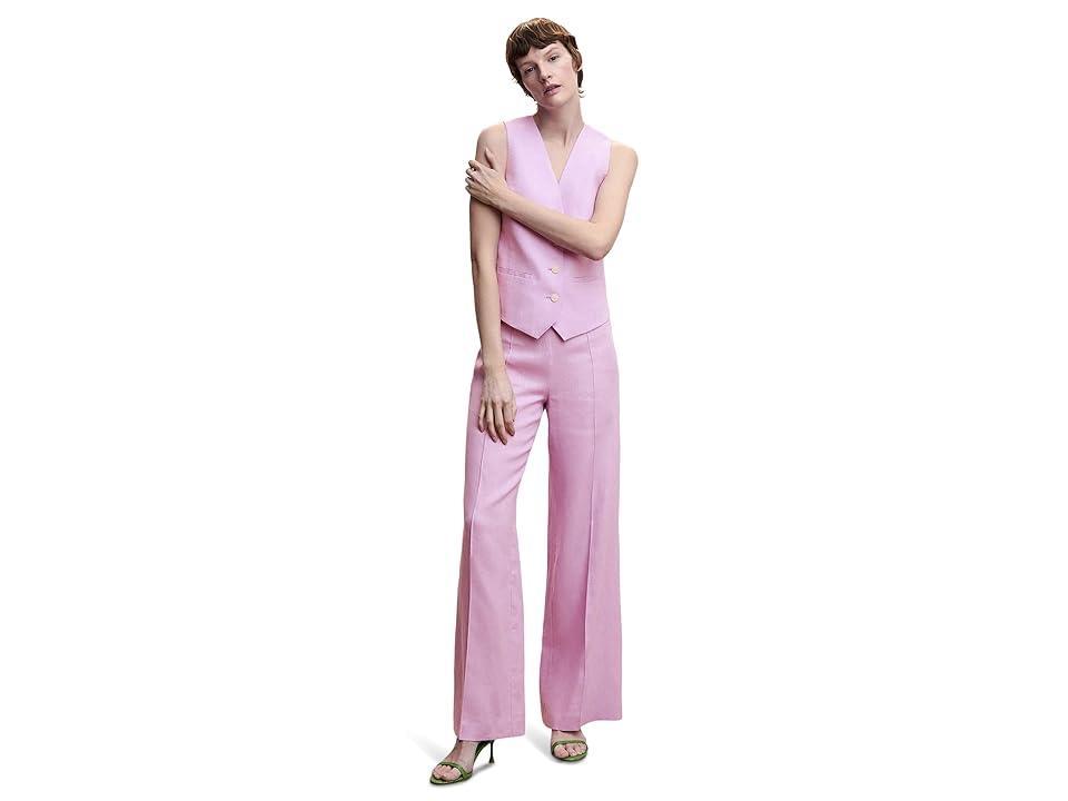 MANGO Watson Trousers (Mallow) Women's Clothing Product Image