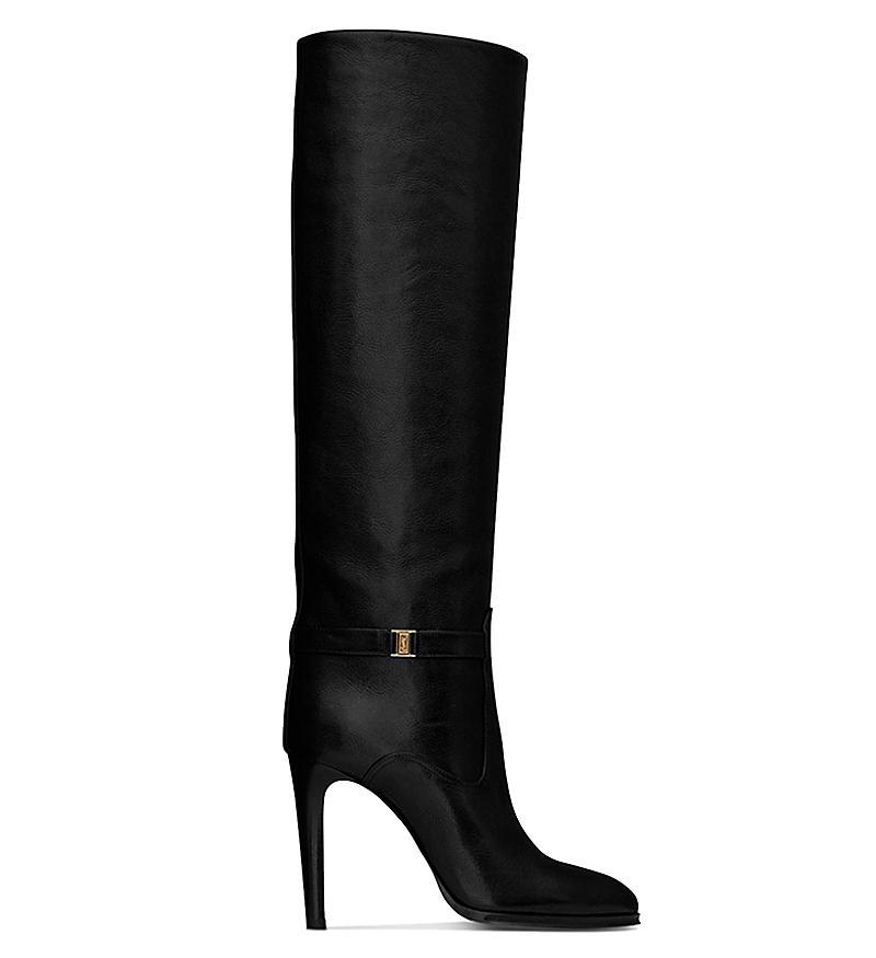 Saint Laurent Diane Boots in Grained Leather Product Image