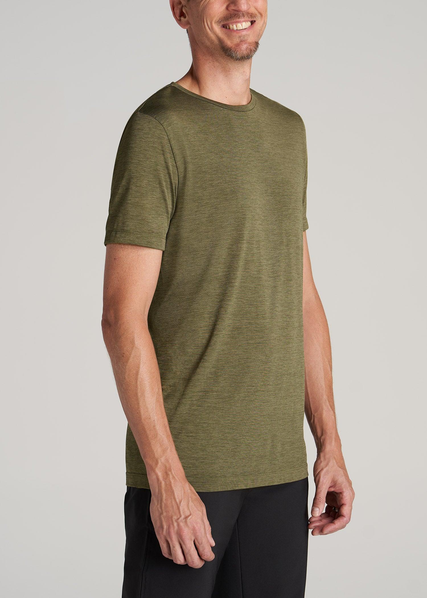 A.T. Performance MODERN-FIT Athletic Jersey Tall Tee in Olive Mix Male Product Image