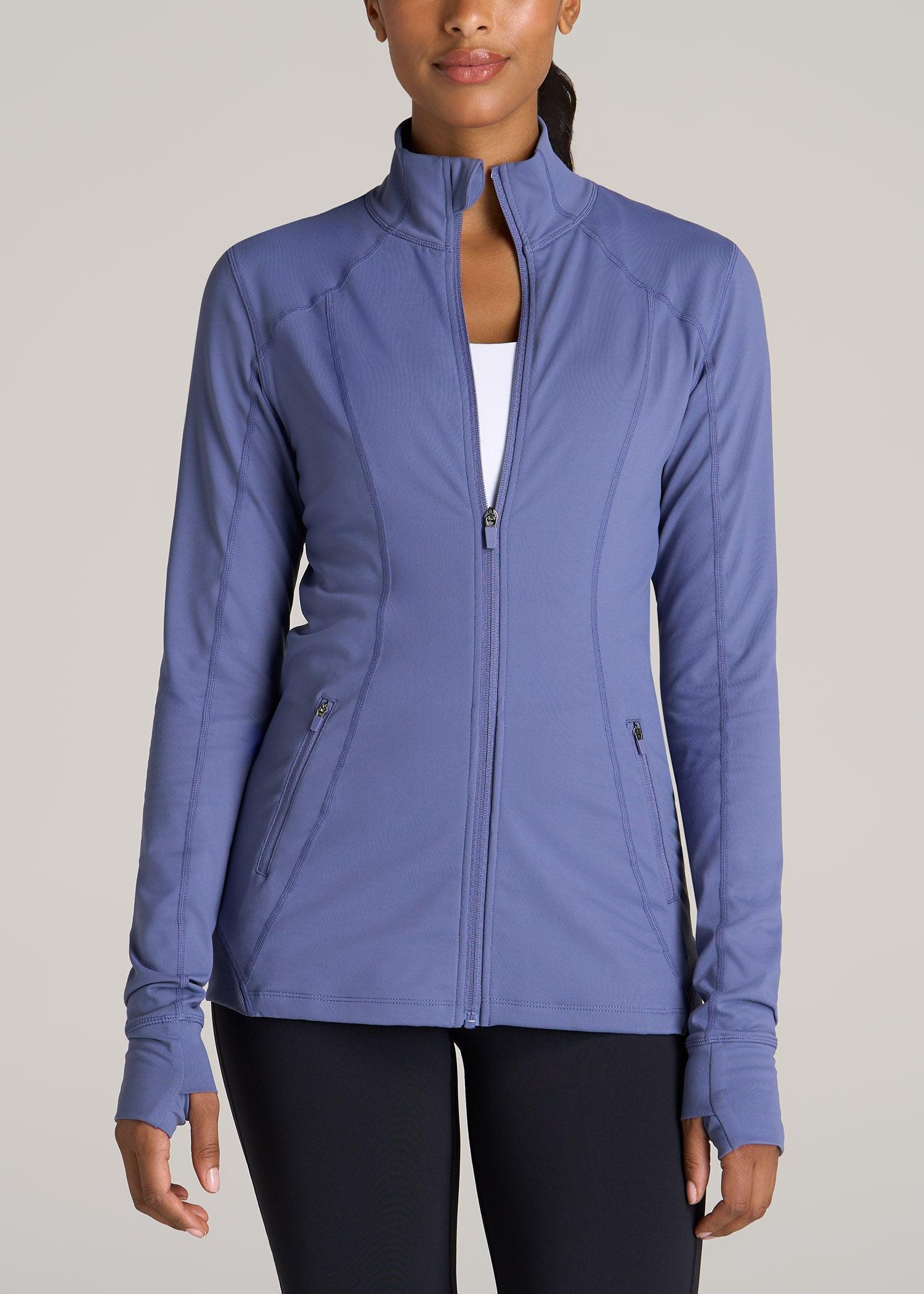 Women's Athletic Zip-Up Jacket in Marlin Blue Product Image