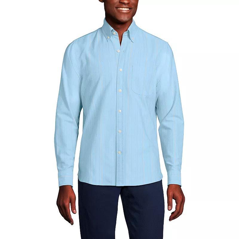 Mens Lands End Button-Down Sail Rigger Oxford Button-Down Shirt Product Image