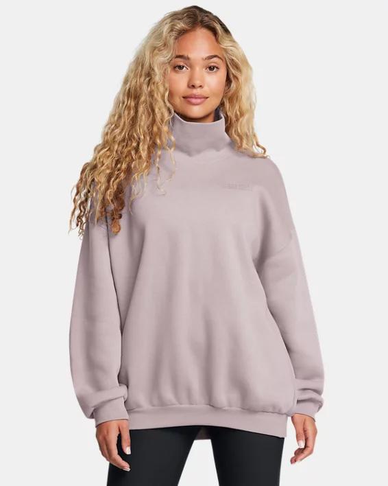 Women's UA Icon Fleece Oversized Mock Crew Product Image