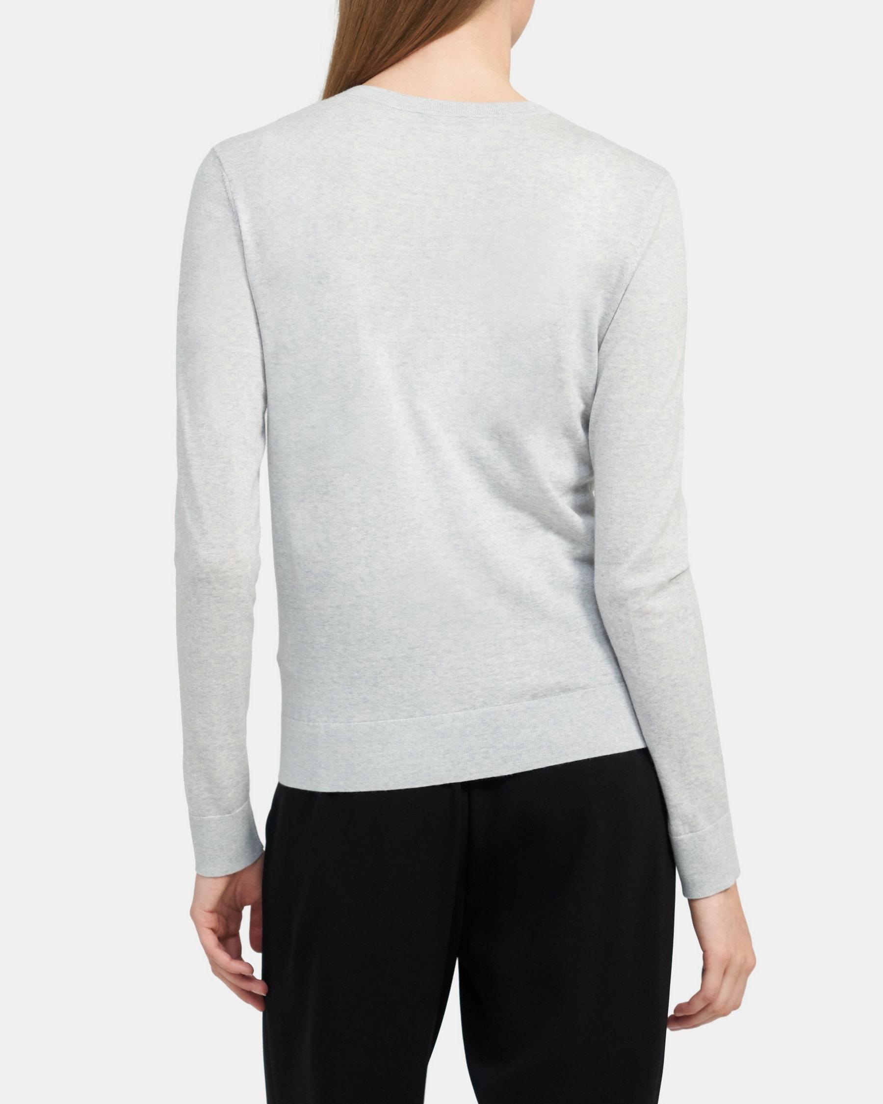 Easy Crewneck Cardigan in Ace Wool Product Image