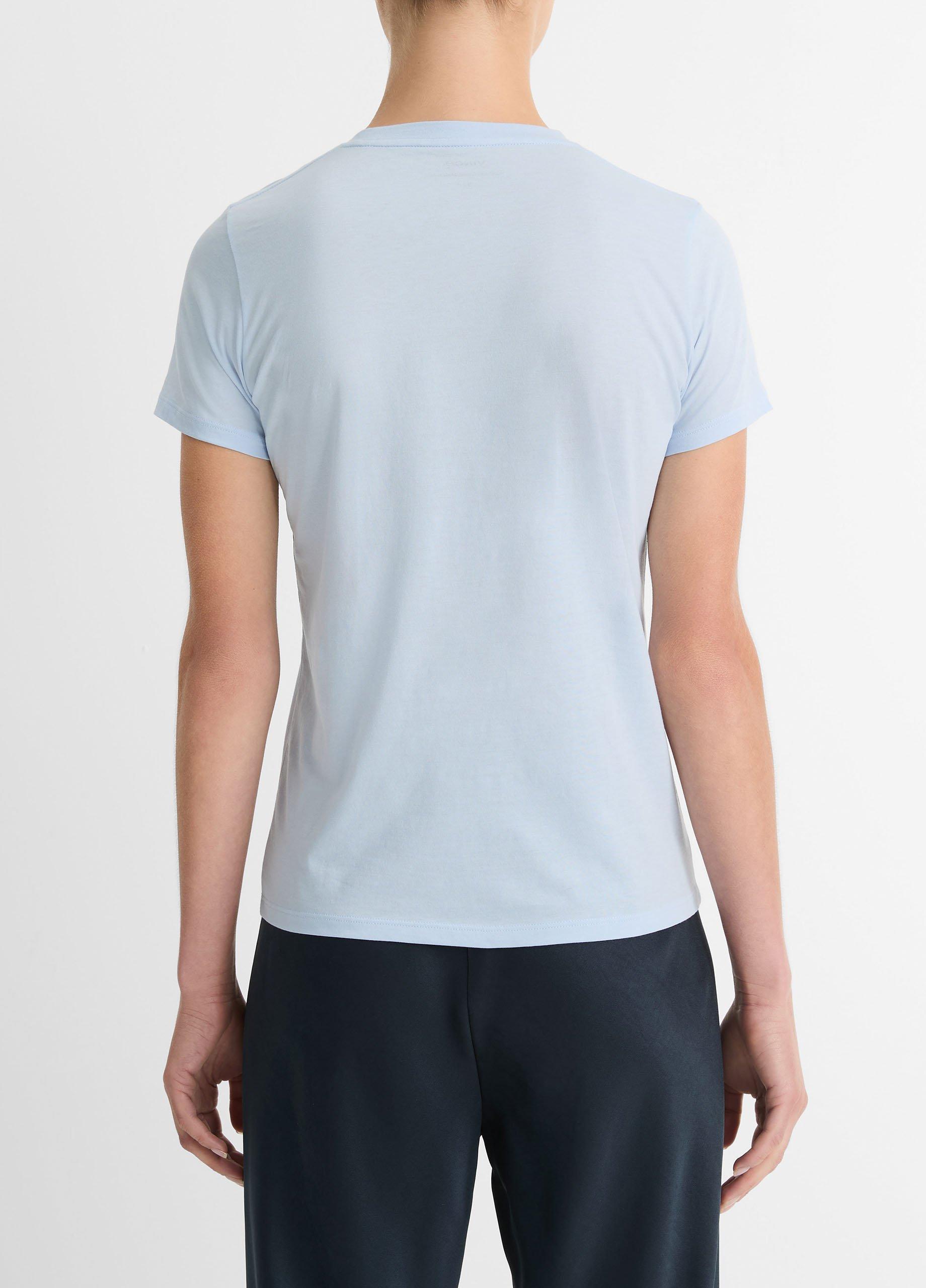 Essential Pima Cotton Crew Neck T-Shirt Product Image