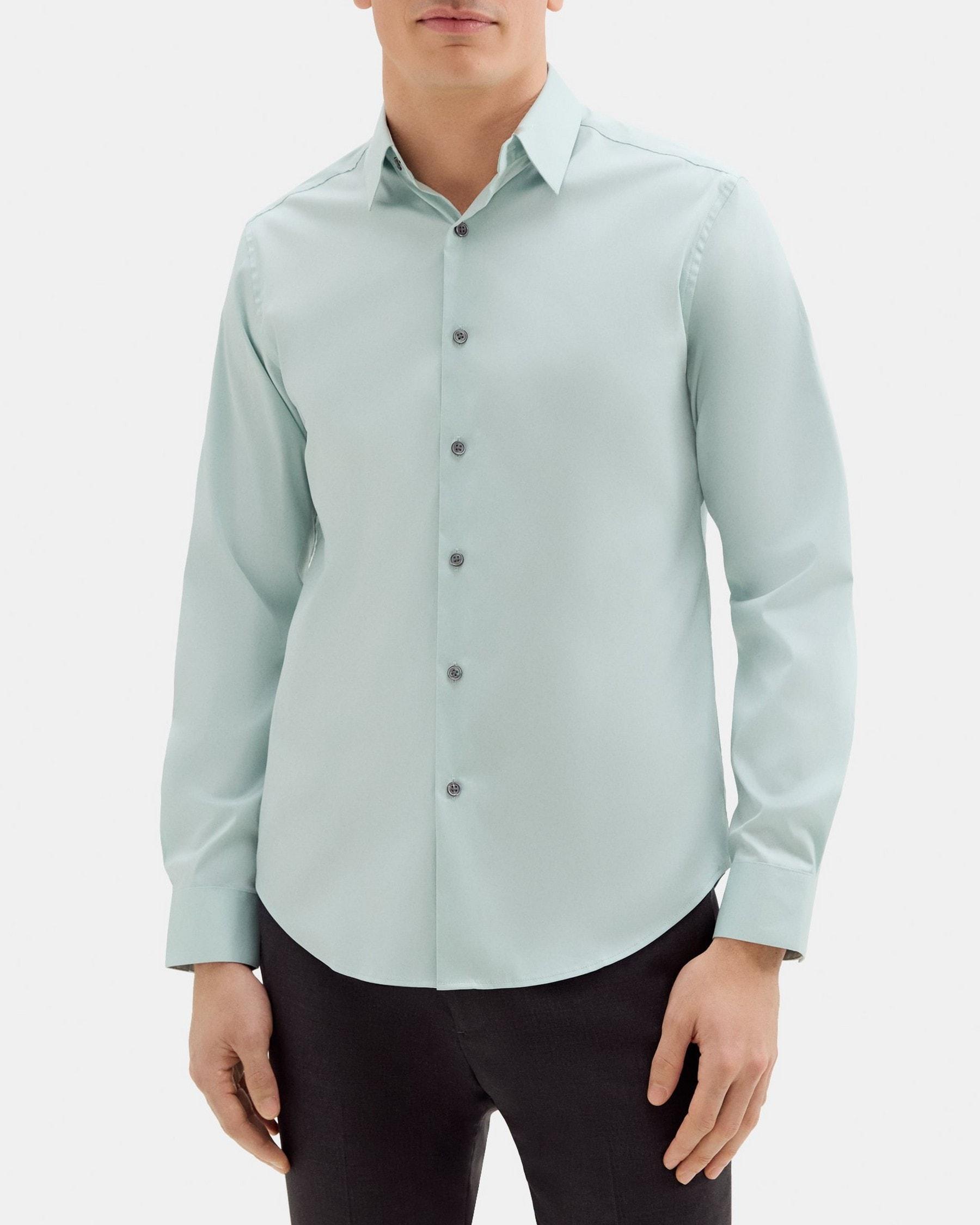 Tailored Shirt In Stretch Cotton Product Image