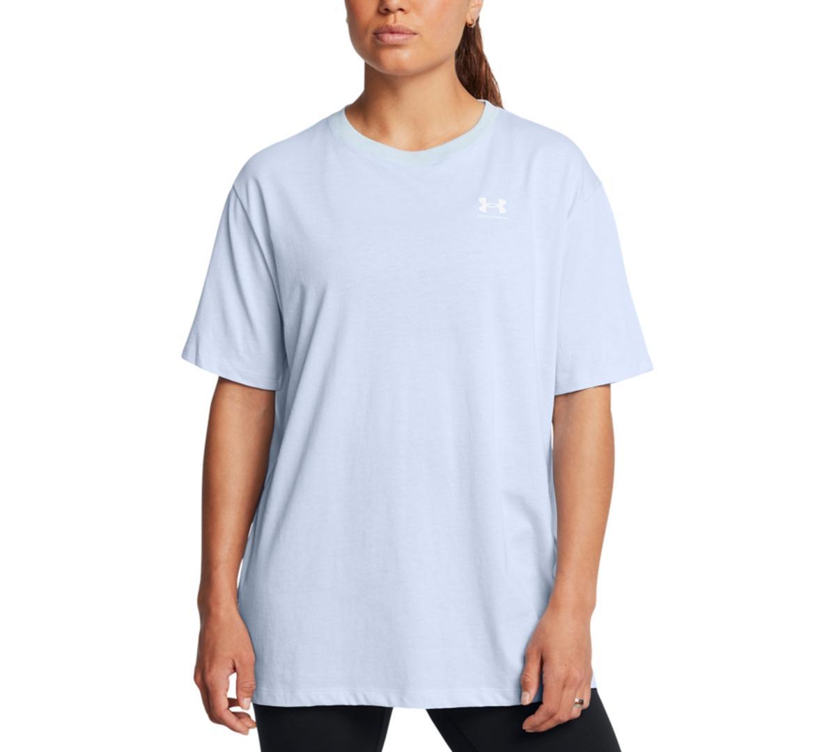 Womens Under Armour Oversized Boyfriend Logo Short Sleeve Tee Product Image