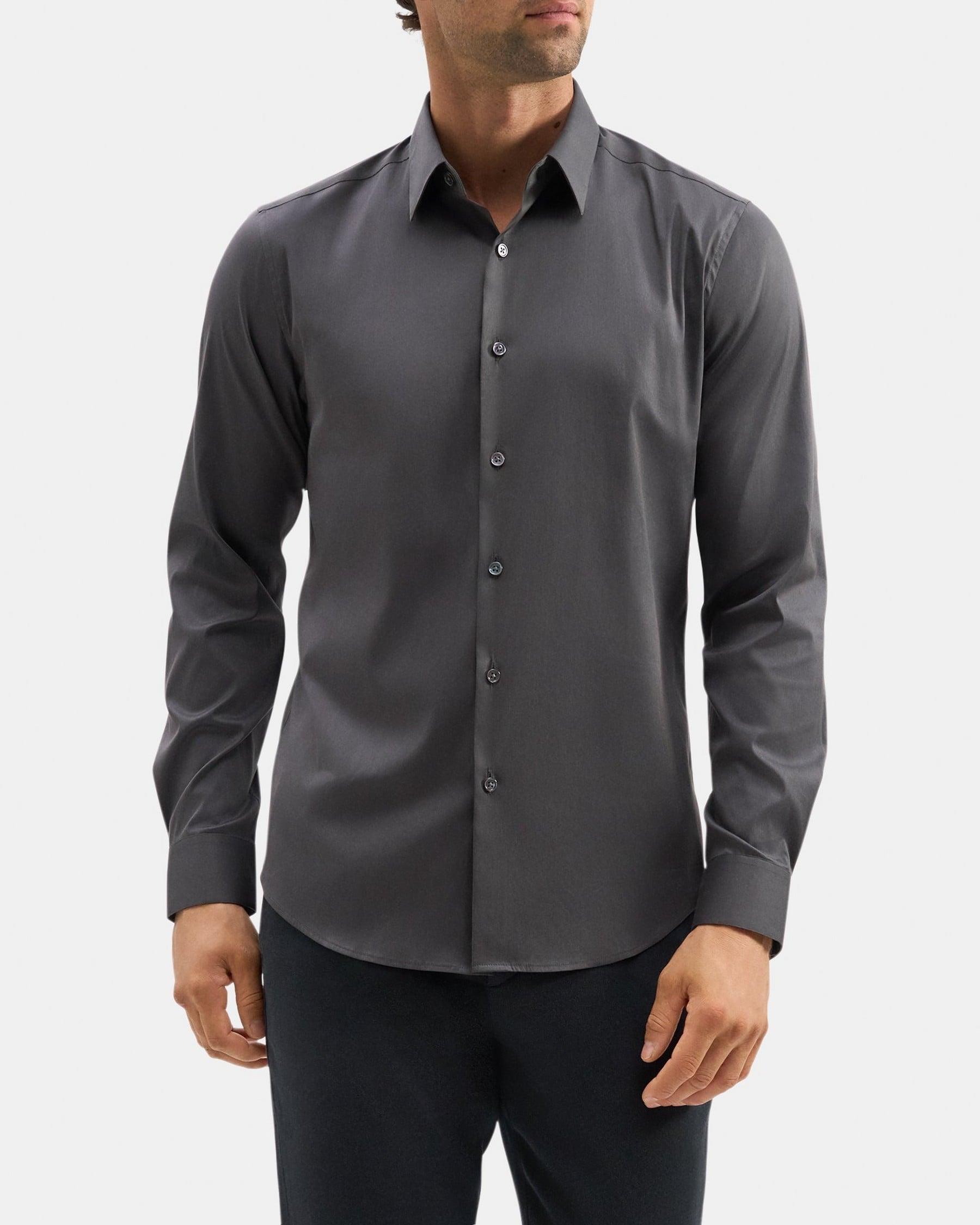 Tailored Shirt In Stretch Cotton Product Image