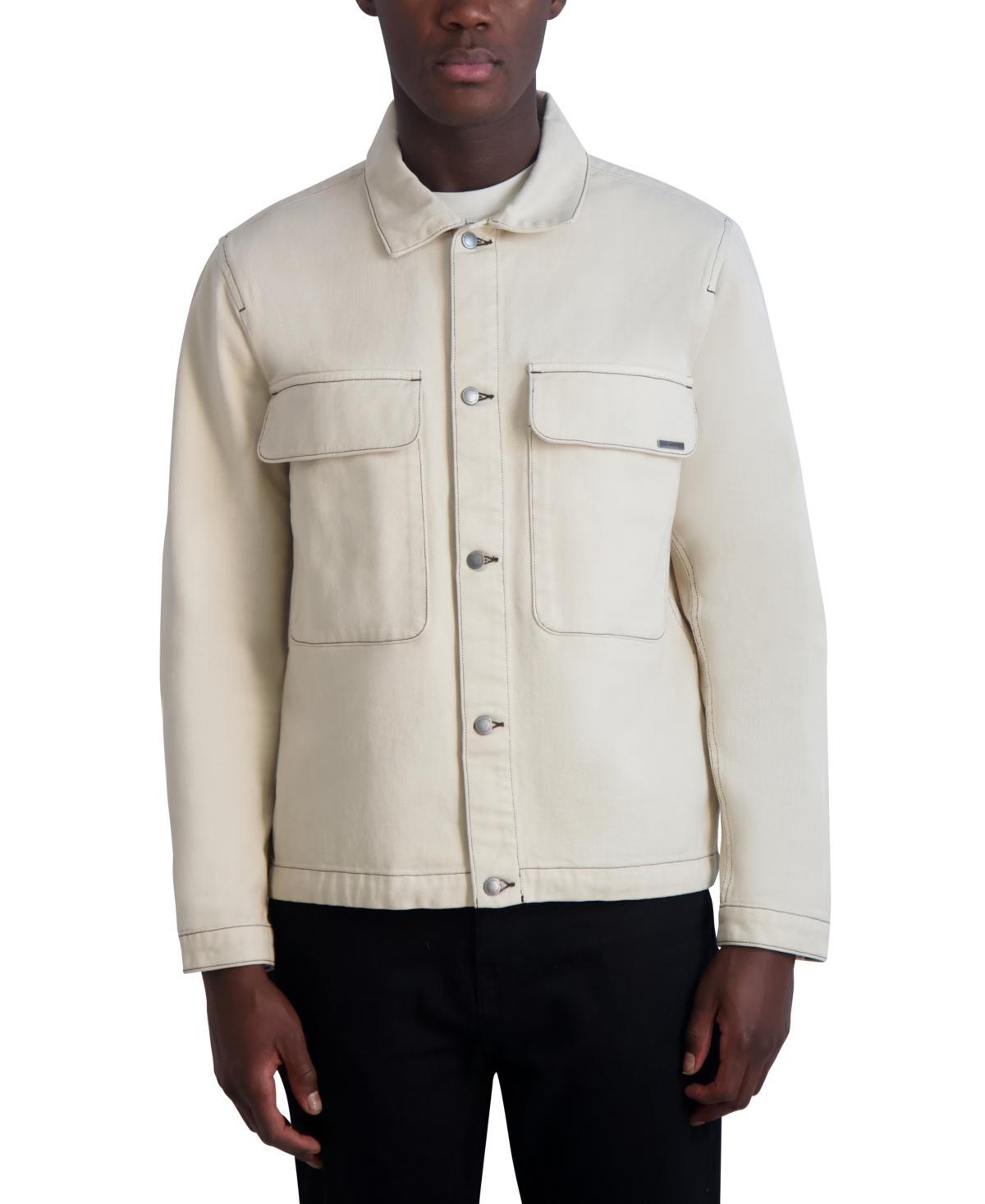 Karl Lagerfeld Paris Mens Garment-Dyed Cotton Jacket Product Image