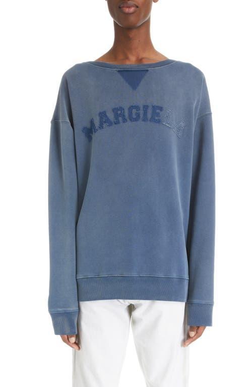 Maison Margiela Distressed Appliqu Logo Cotton Sweatshirt Product Image