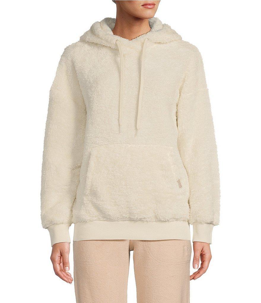 UGG® Loyra Sherpa Long Drop Shoulder Sleeve Kangaroo Pocket Hoodie Product Image