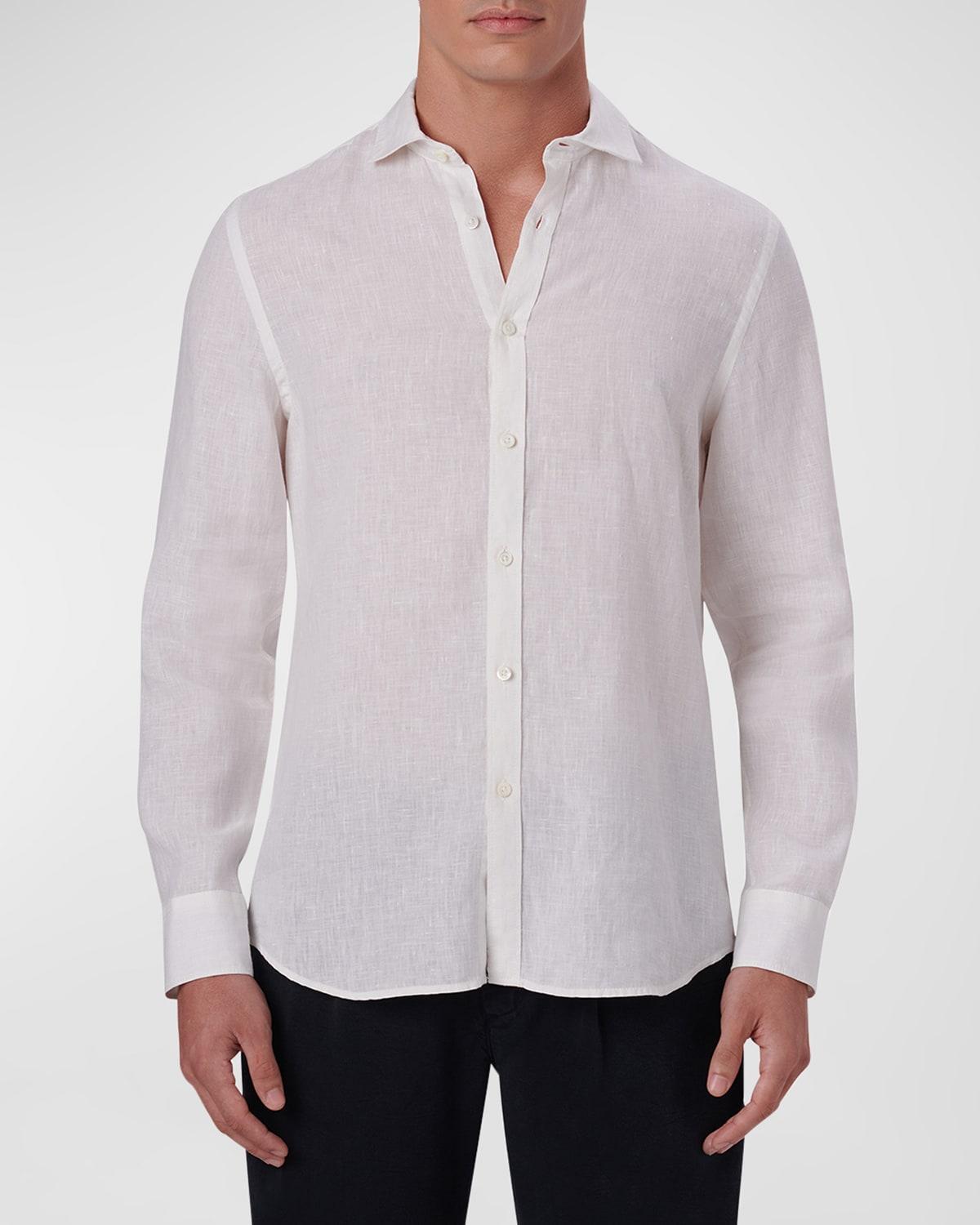 Mens Linen Sport Shirt Product Image