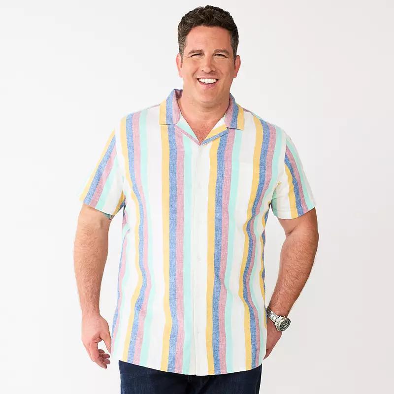 Big & Tall Sonoma Goods For Life Camp Shirt, Mens Product Image