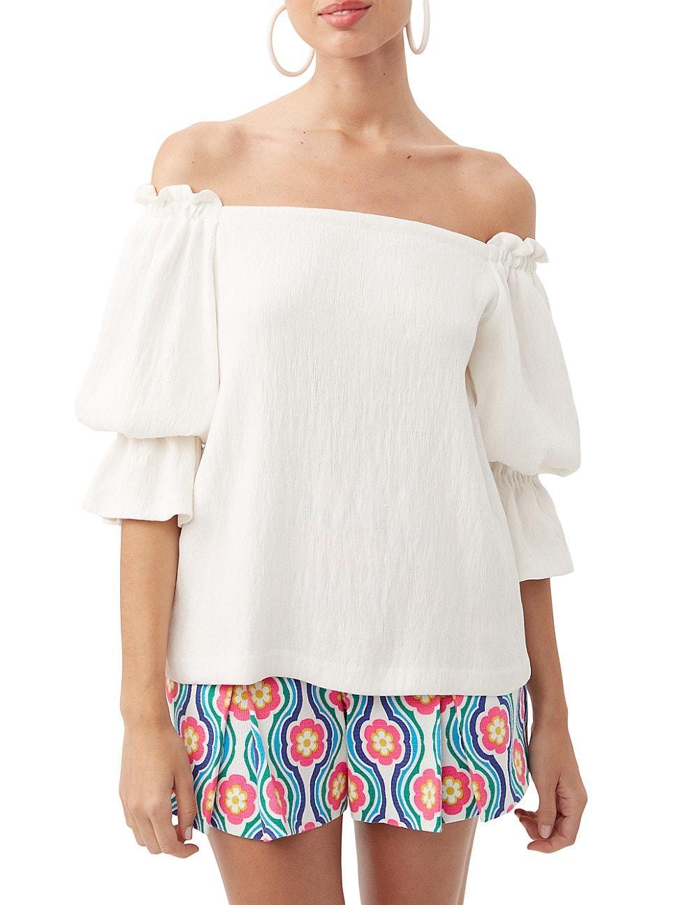 Womens Antu Pliss Off-The-Shoulder Top Product Image