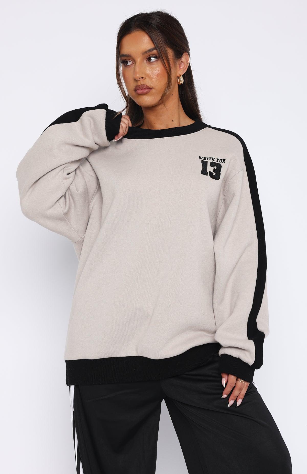 Play For It Oversized Sweater Moon Product Image