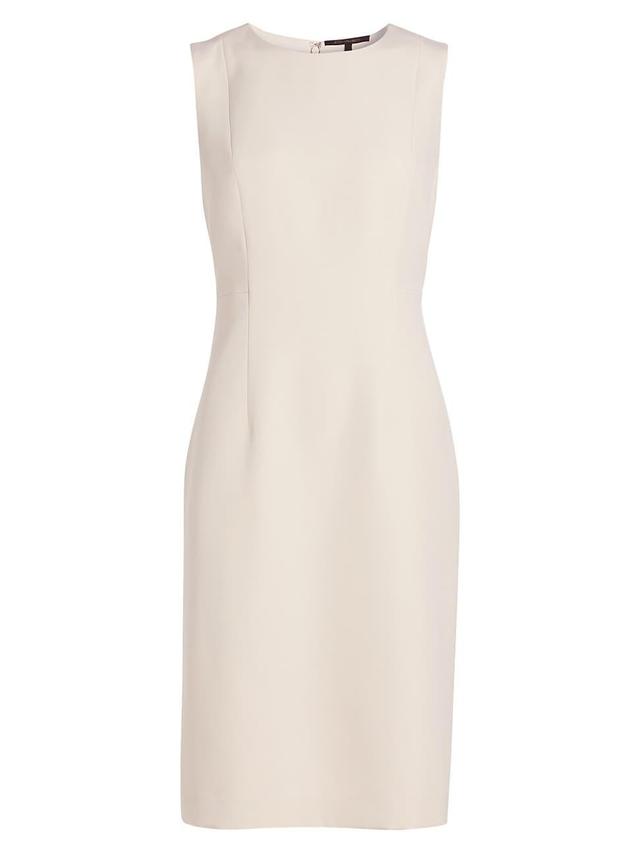 Womens Meridian Milano Twill Sleeveless Sheath Dress Product Image