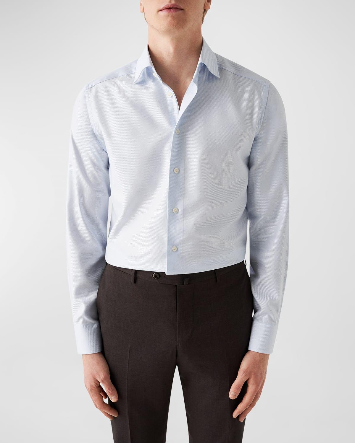 Mens Slim Fit Cotton Twill Dress Shirt Product Image