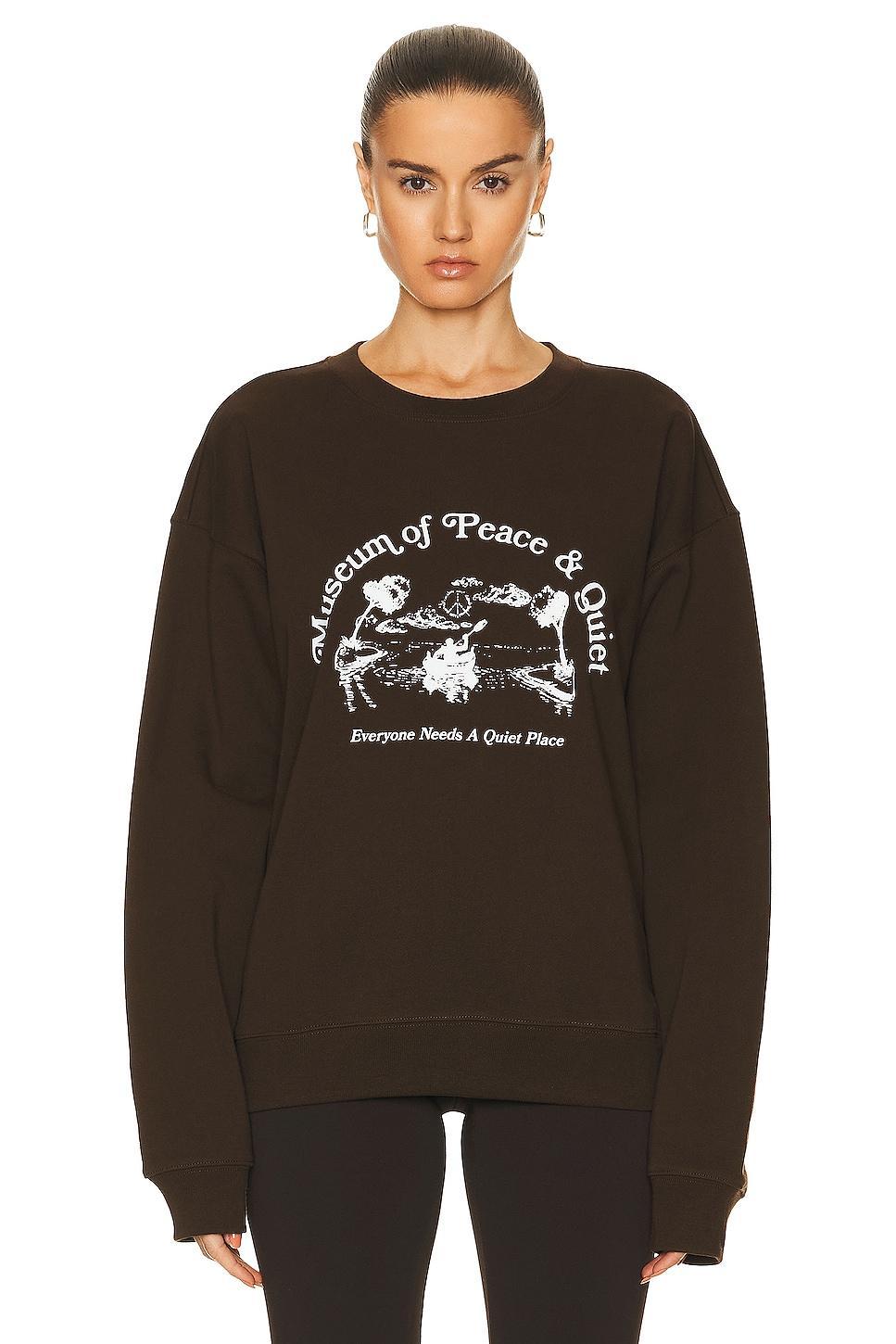 Museum of Peace and Quiet Place Sweater in Brown - Brown. Size XS (also in ). Product Image