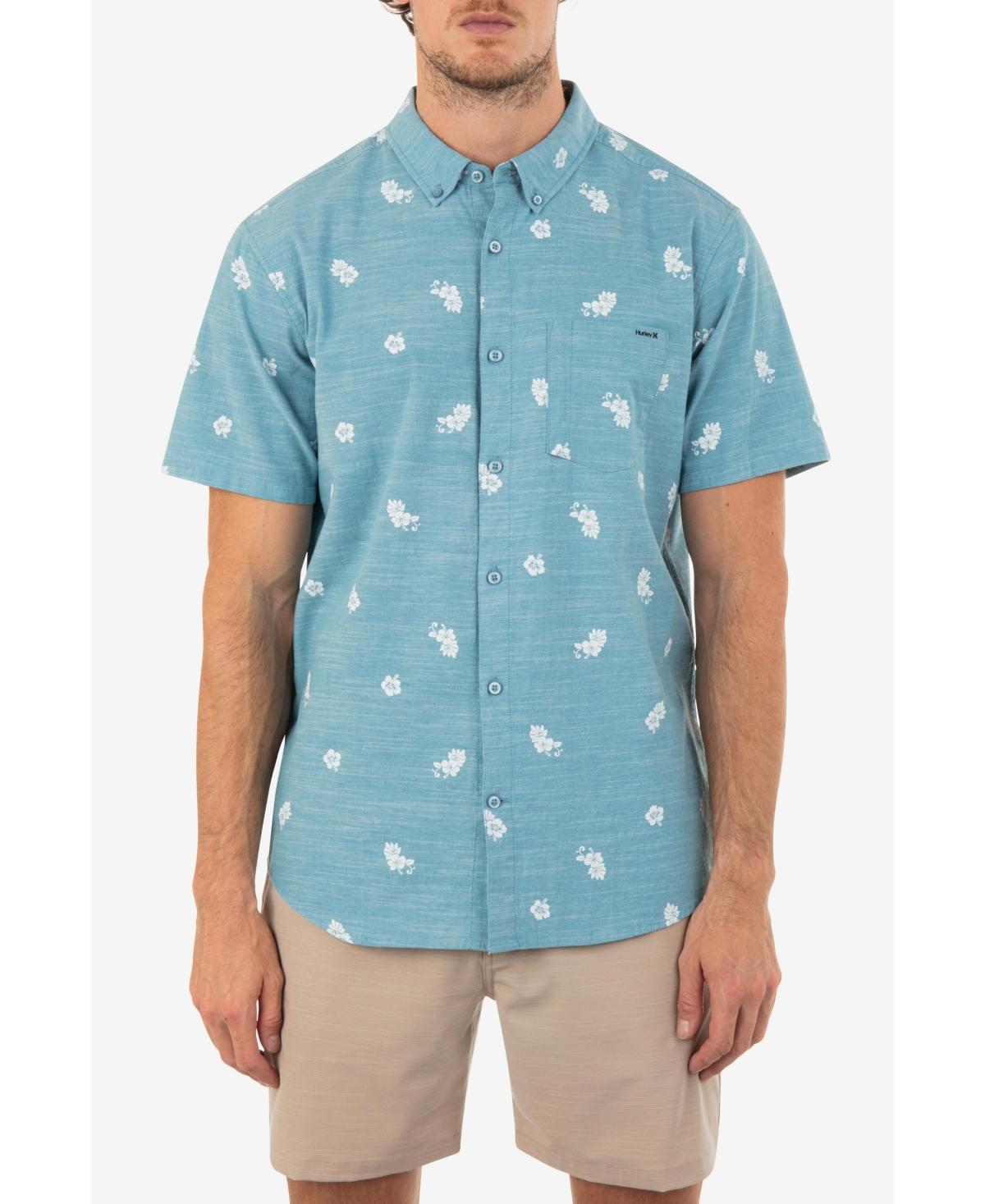 Hurley Mens One and Only Stretch Print Short Sleeves Shirt Product Image