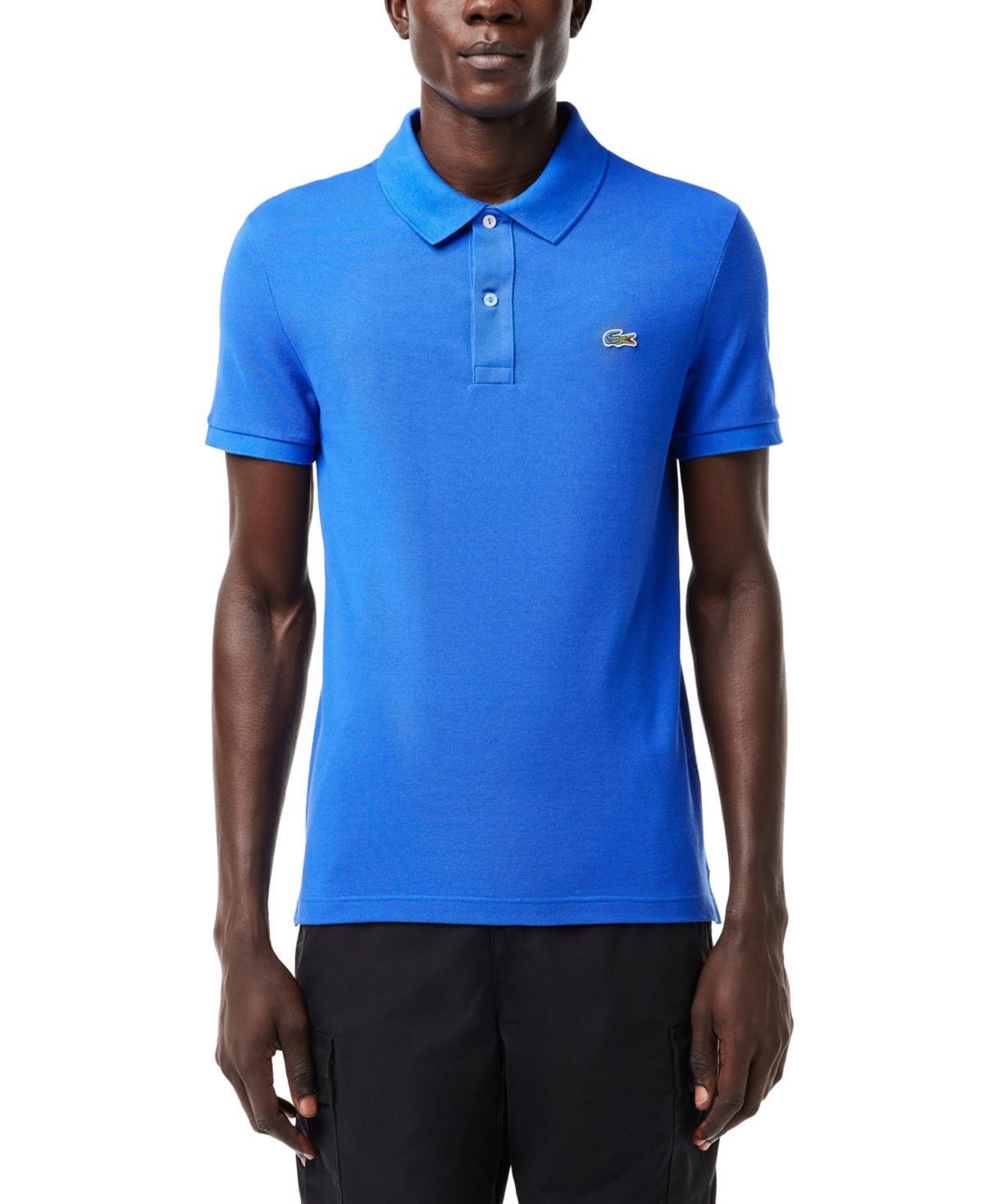 Mens Lacoste Slim Fit Short Sleeve Ribbed Polo Shirt Product Image